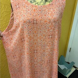Cato Orange Floral Tank Top